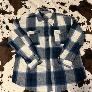 Blue plaid automet jacket